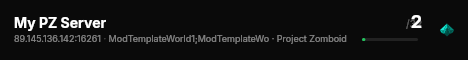My PZ Server live status badge