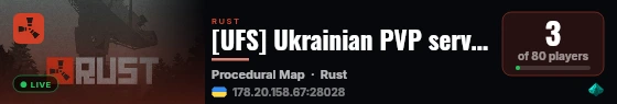 [UFS] Ukrainian PVP server, unlimited (X1-X2) live status badge