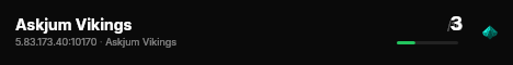 Askjum Vikings live status badge
