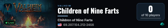 Children of Nine Farts live status badge
