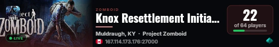 Knox Resettlement Initiative live status badge
