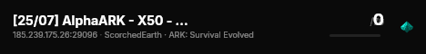 [25/07] AlphaARK - X50 - 2man [Scorched] - (v358.24) live status badge