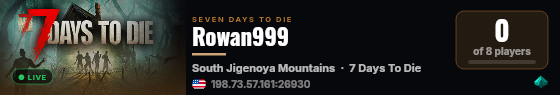 Rowan999 live status badge