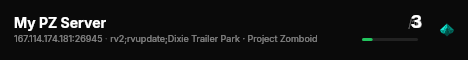 My PZ Server live status badge