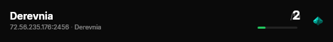 Derevnia live status badge