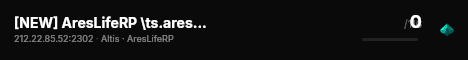 [NEW] AresLifeRP \ts.areslife.ru live status badge