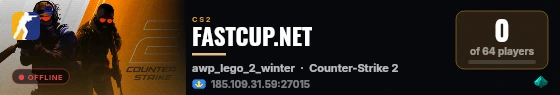 FASTCUP.NET live status badge
