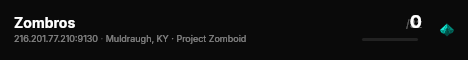 Zombros live status badge