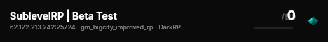 SublevelRP | Beta Test live status badge
