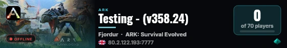 Testing - (v358.24) live status badge