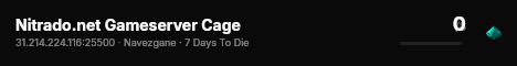 Nitrado.net Gameserver Cage live status badge