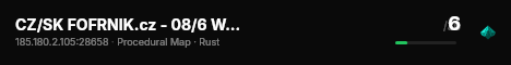CZ/SK FOFRNIK.cz - 08/6 WIPED live status badge