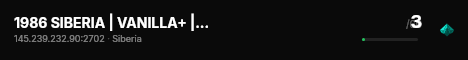 1986 SIBERIA | VANILLA+ | PVP | Test live status badge