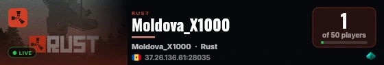 Moldova_X1000 live status badge