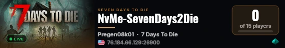 NvMe-SevenDays2Die live status badge