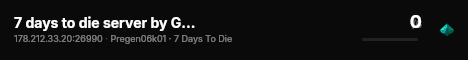 7 days to die server by G-portal live status badge
