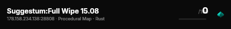 Suggestum:Full Wipe 15.08 live status badge