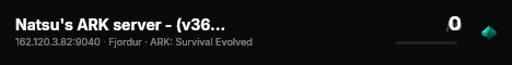 Natsu's ARK server - (v361.7) live status badge