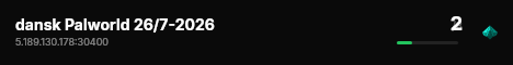 dansk Palworld 26/7-2026 live status badge