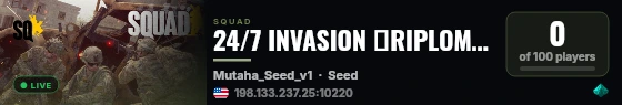 24/7 INVASION 》RIPLOMACY EXPERIENCE PREFERRED 》FREE VET & SEEDING WHITELIST 》DISCORD.GG/RIPLOMACY live status badge