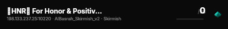 ⇃HNR⇂ For Honor & Positivity | Discord.gg/forhonorandpositivity live status badge