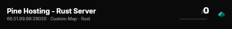 Pine Hosting - Rust Server live status badge