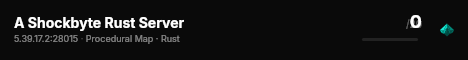 A Shockbyte Rust Server live status badge