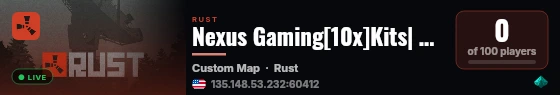 Nexus Gaming[10x]Kits| Backpacks | Raidable Bases |Much More live status badge