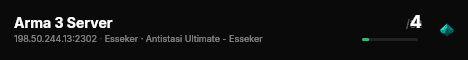 Arma 3 Server live status badge
