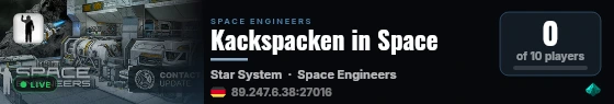 Kackspacken in Space live status badge