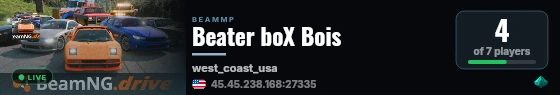 Beater boX Bois live status badge