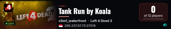 Tank Run by Koala live status badge