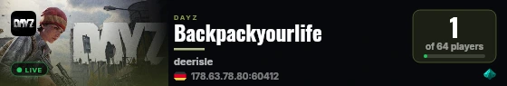 Backpackyourlife live status badge