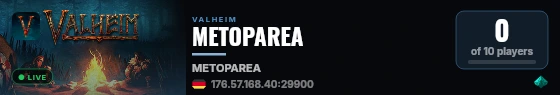 METOPAREA live status badge