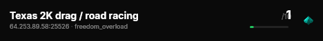 Texas 2K drag / road racing live status badge