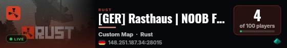 [GER] Rasthaus | NOOB FRIENDLY | SOLO/DUO | 50% UPKEEP | MONTHL live status badge