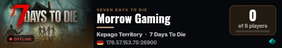 Morrow Gaming live status badge