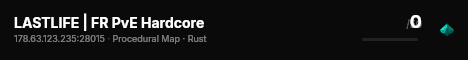 LASTLIFE | FR PvE Hardcore live status badge