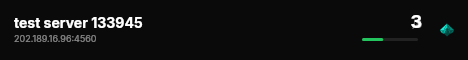 test server 133945 live status badge
