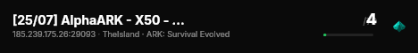 [25/07] AlphaARK - X50 - 2man [Island] - (v358.24) live status badge