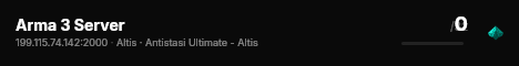 Arma 3 Server live status badge