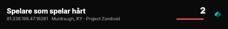 Spelare som spelar hårt live status badge