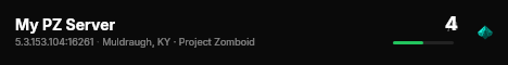 My PZ Server live status badge