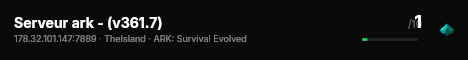 Serveur ark - (v361.7) live status badge