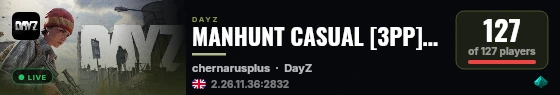 MANHUNT CASUAL [3PP]  WIPE 24.07 live status badge