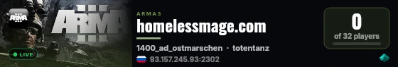 homelessmage.com live status badge