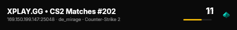 XPLAY.GG • CS2 Matches #202 live status badge