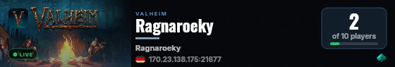 Ragnaroeky live status badge