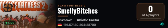 SmellyBitches live status badge