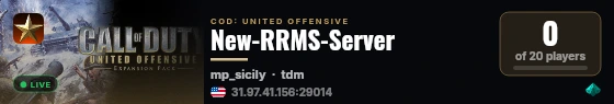 New-RRMS-Server live status badge